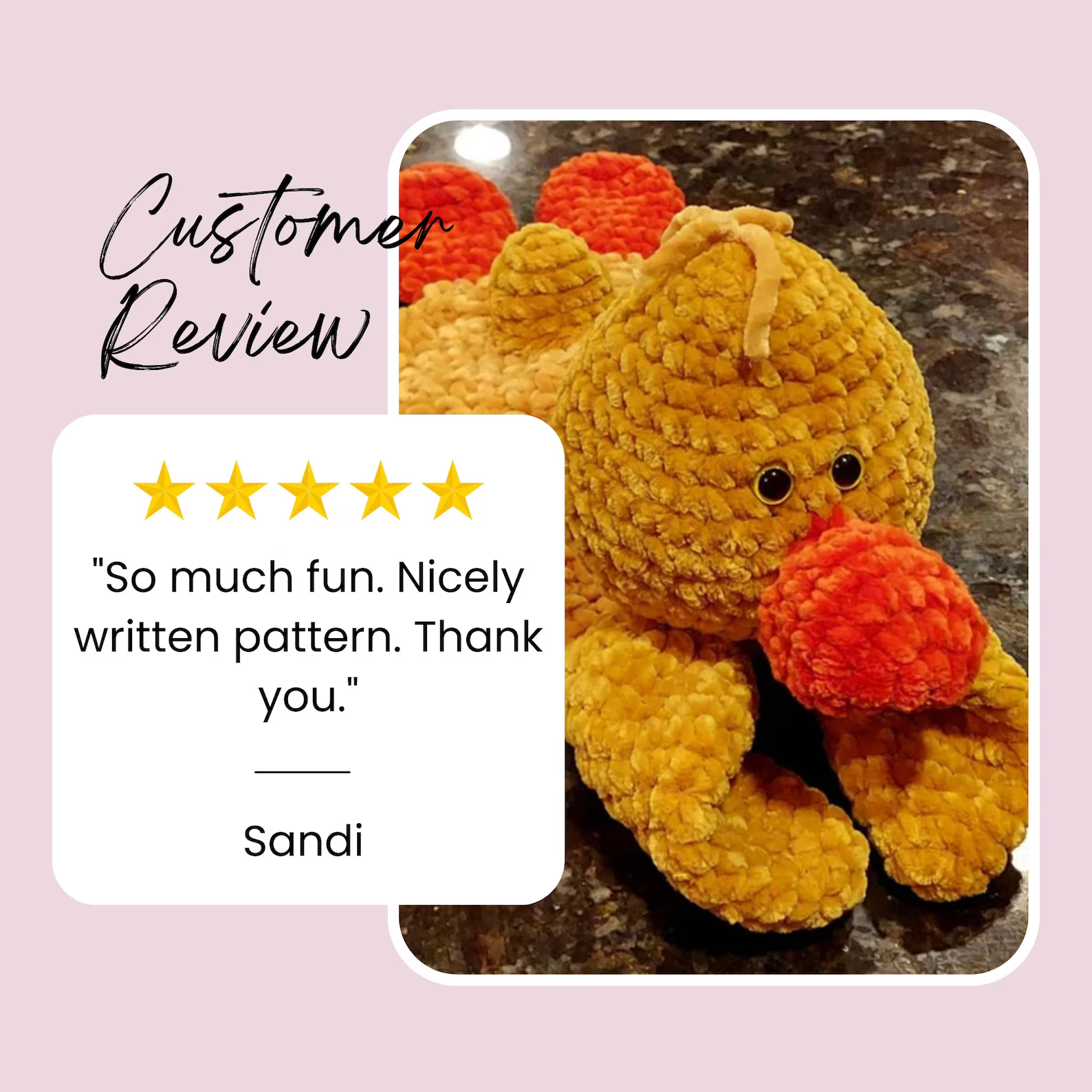 Duck Snuggler crochet 5 star review
