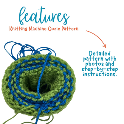 Knitting Machine Pattern, Mug Cozy and Cup Sleeve PDF