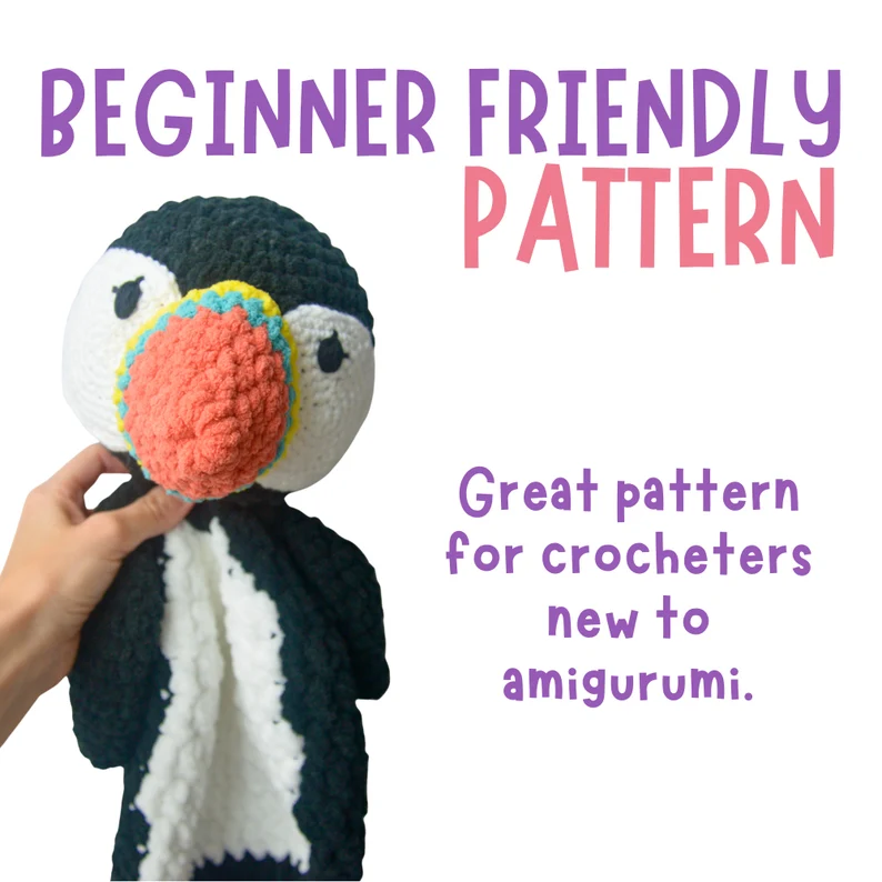 crochet puffin
