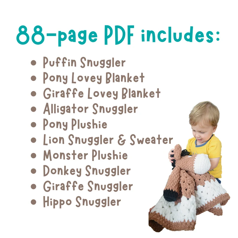 Crochet Animal Patterns Bundle of 10 for Beginners PDF Download