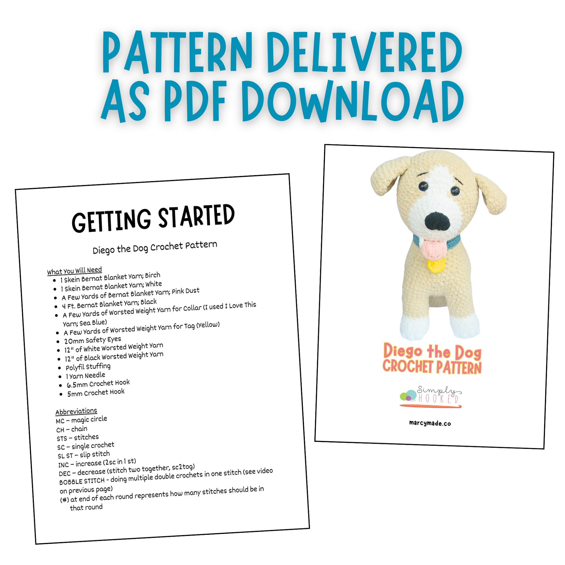 Amigurumi Dog Crochet Pattern