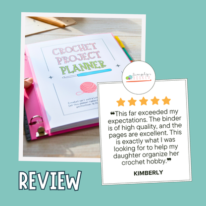 The Ultimate Crochet Project Planner & Pattern Organizer Binder