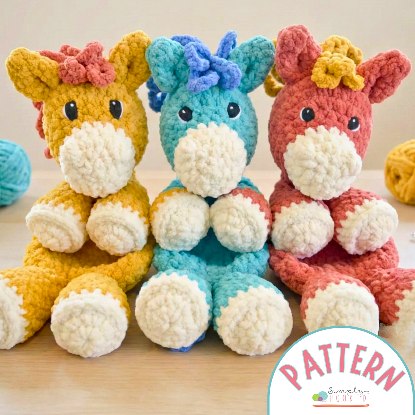 Crochet Horse Plush Pattern PDF Download