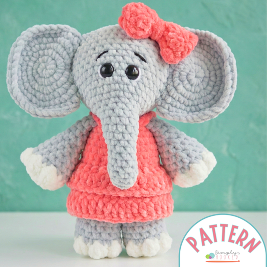 Elephant Crochet Pattern PDF Download