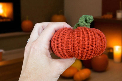 Handmade Plush Pumpkins – Set of 3 Fall Farmhouse Décor