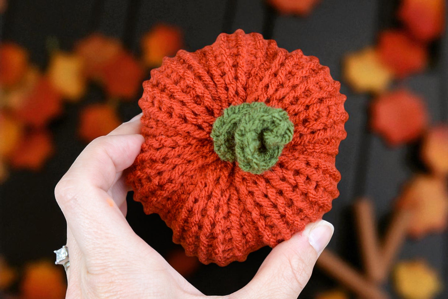 Handmade Plush Pumpkins – Set of 3 Fall Farmhouse Décor