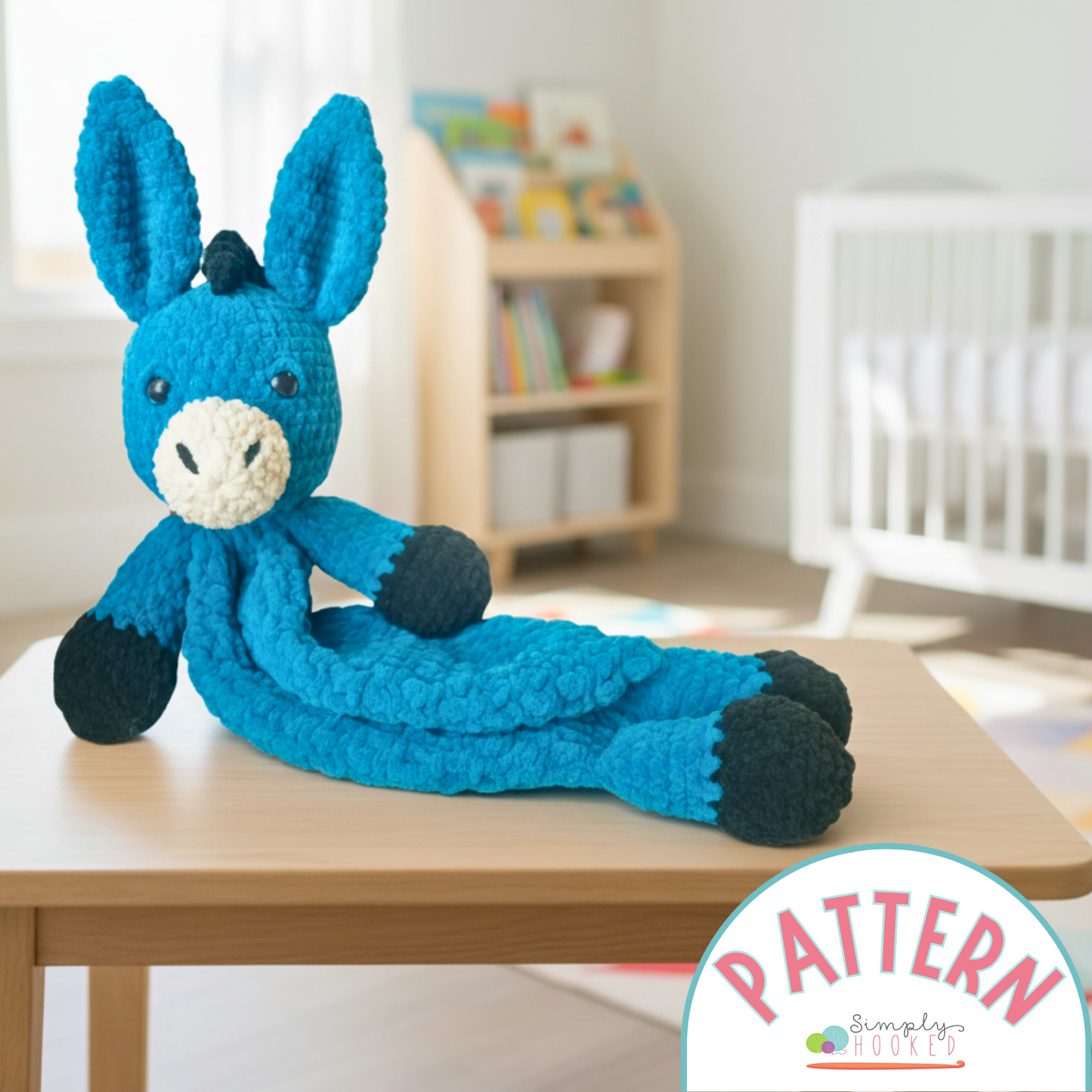 Donkey Crochet Pattern – Beginner-Friendly Plush Snuggler PDF