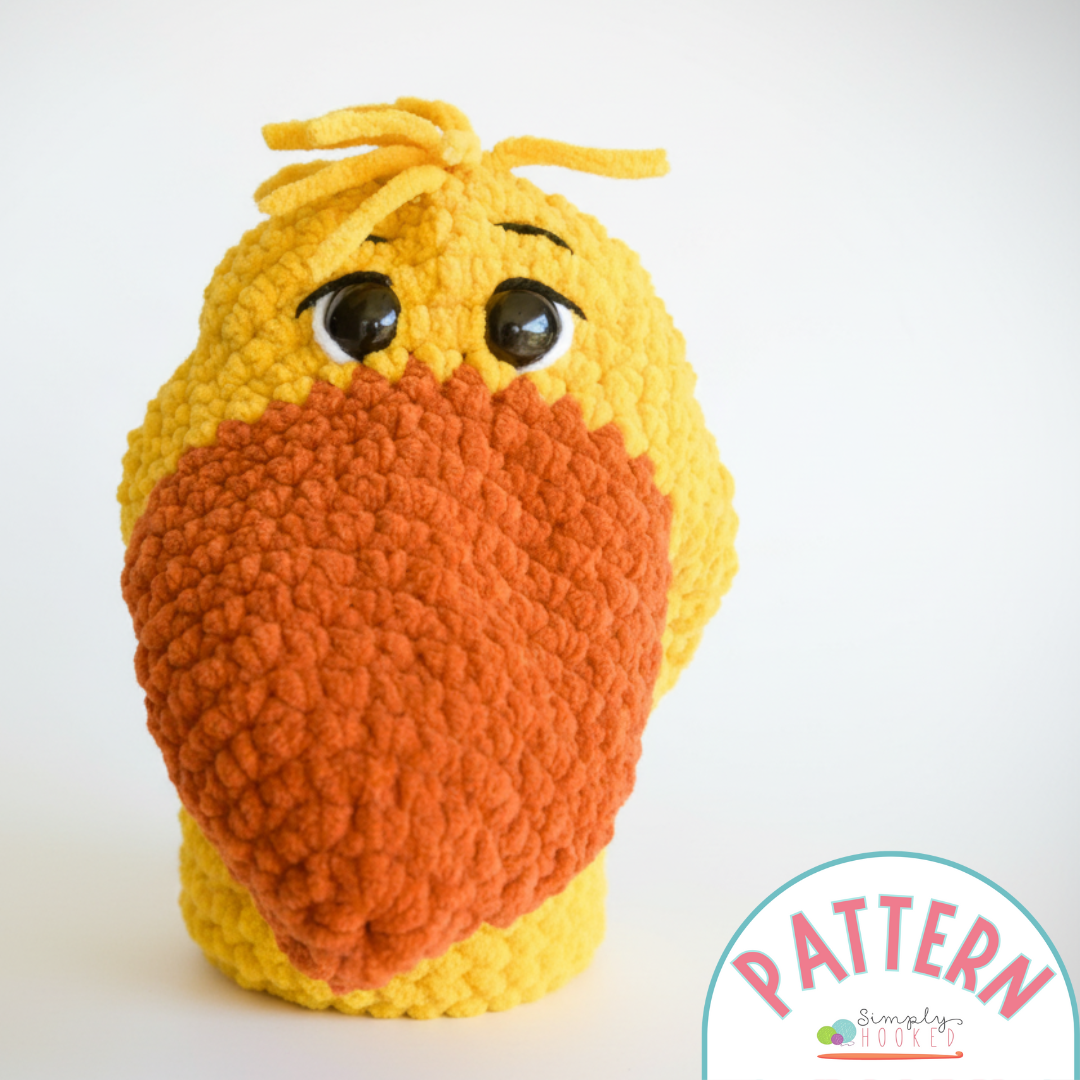 Duck Hand Puppet Crochet Pattern PDF – Easy Amigurumi Toy