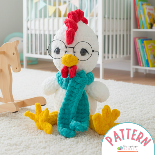 Crochet Chicken Pattern Bundle – 2 Sizes of Plush Chickens PDF