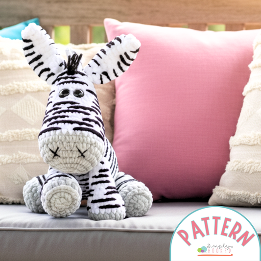 Zebra Crochet Pattern – Beginner-Friendly Amigurumi PDF