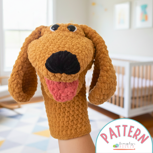 Dog Hand Puppet Crochet Pattern PDF