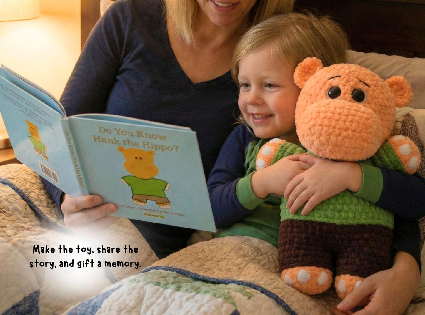 Hank the Hippo Signature Crochet Plushie Kit & Book