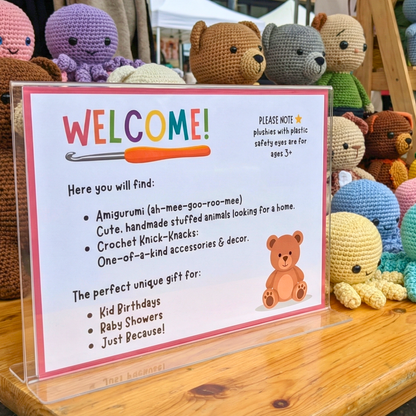 Crochet Craft Market Prep Bundle: Editable Templates & Signage