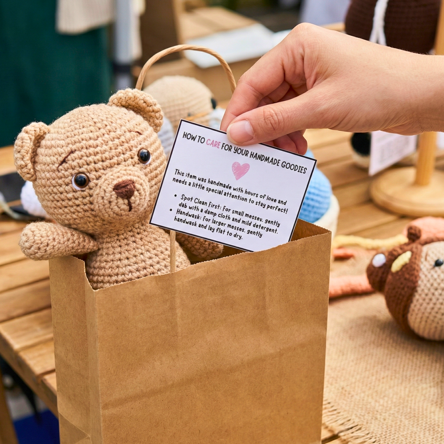 Crochet Craft Market Prep Bundle: Editable Templates & Signage