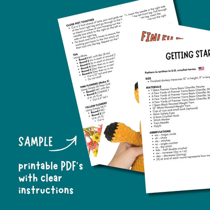 Cat Crochet Pattern PDF
