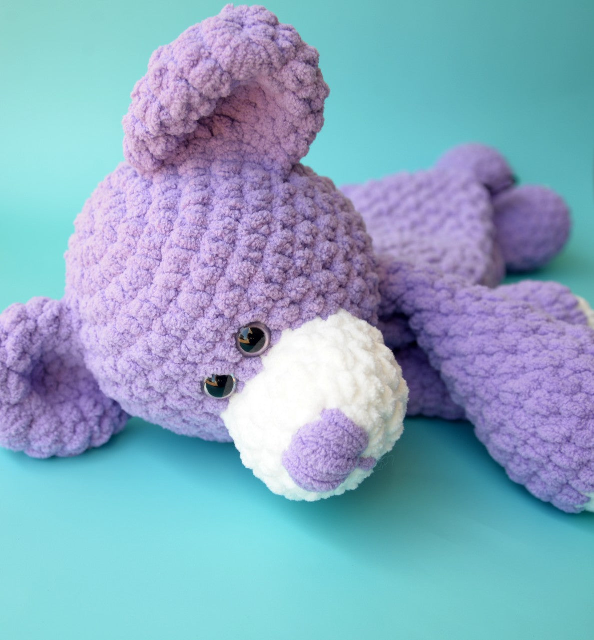 purple teddy bear plush toy